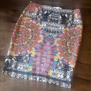 Bisou Bisou Women’s Colorful Patterned Pencil Skirt XL